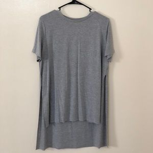 SHEIN Gray High-Low Shirt